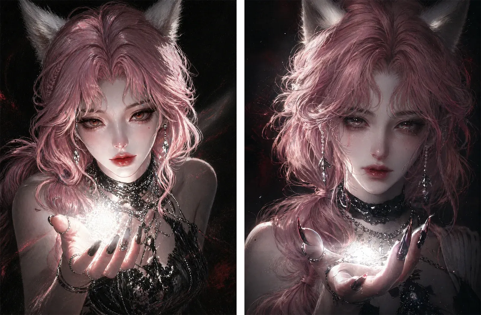 A maiden with fantastical light-Illustration screenshot 1